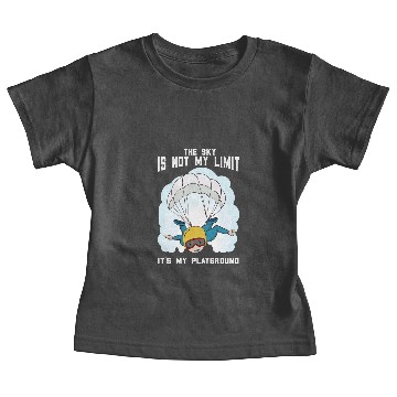 Discover sky playground - funny skydiving saying Baby Tees