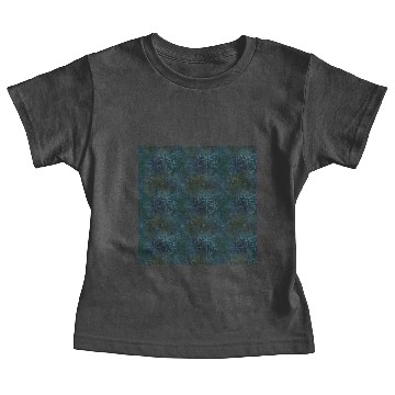 Discover Dark Floral Batik Pattern Baby Tees