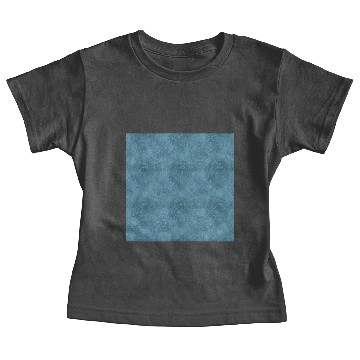 Discover Blue Ornamental Batik Pattern Baby Tees