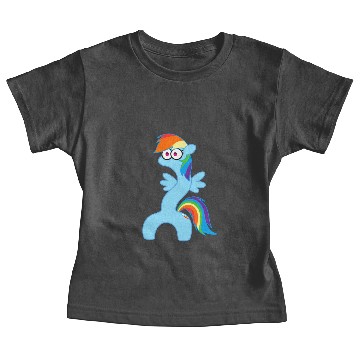 Discover rainbow dash wiggle worm Baby Tees