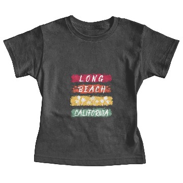 Discover Long Beach California Chalk Baby Tees