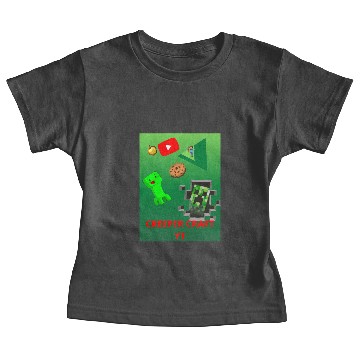 Discover Creeper Craft Sticker Baby Tees