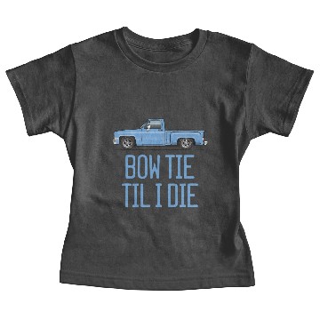 Discover Bow Tie Til I Die Light Blue Baby Tees