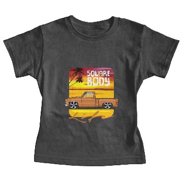 Discover Square Body Life Orange Baby Tees
