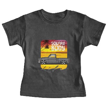 Discover Square Body Life Dark Gray Baby Tees