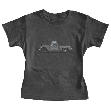 Discover Square Body Dark Gray Baby Tees