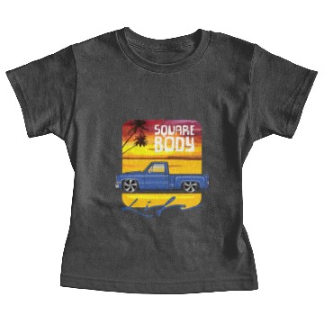 Discover Square Body Life Bright Blue Baby Tees