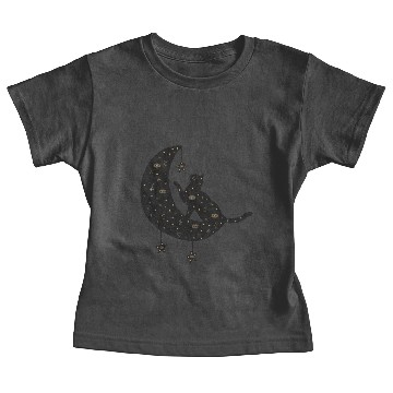 Discover Celestial Cat on Moon Baby Tees