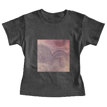 Discover Muted Purple Rose Gold Agate Geode Luxury Baby Tees