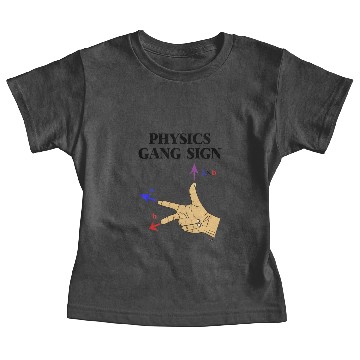 Discover Physics Gang Sign Right Hand Rule Baby Tees