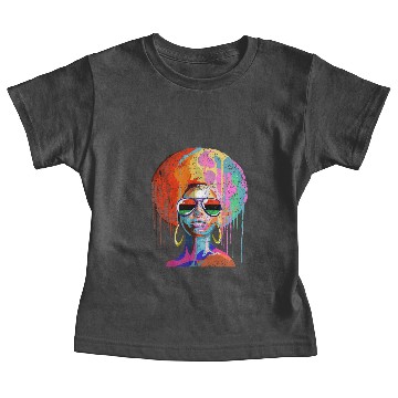 Discover Black Queen Afro Melanin Art Baby Tees