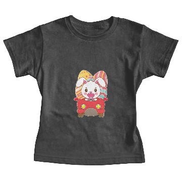 Discover Bunny Car Easter Funny Eggs Baby Tees