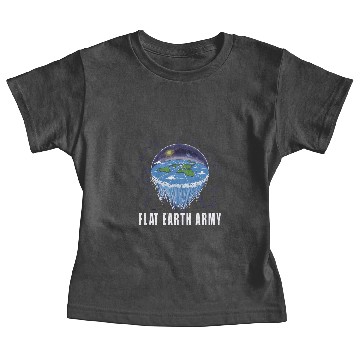 Discover Flat Earth Theory Flat Earth Army Earth Baby Tees