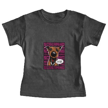 Discover screaming dog i'm fine Baby Tees