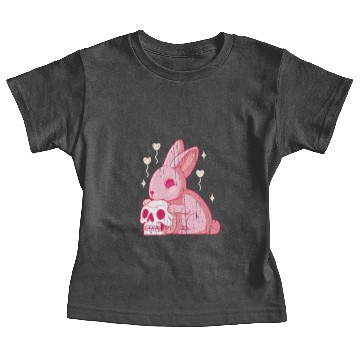 Discover rabbit and skull Baby Tees