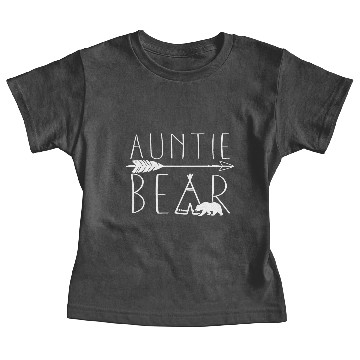 Discover Auntie Bear Tipi Tent Fitted Scoop Baby Tees