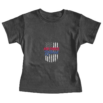 Discover Retired Air Force, USA Flag Baby Tees