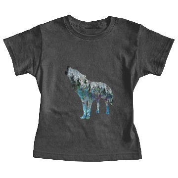 Discover Howling wolf Baby Tees