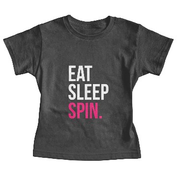 Discover Eat Sleep Spin Cycling Class Baby Tees