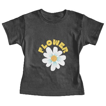 Discover Yellow Simple Flower Baby Tees