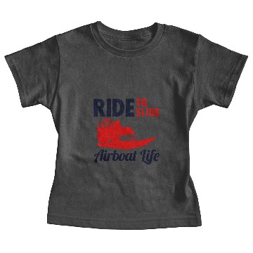 Discover Airboat Fanboat Airboating Swamp boat Race Ride Baby Tees