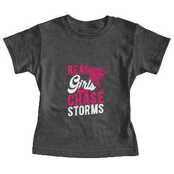 Discover Storm Chaser Hurricane Meteorology Baby Tees