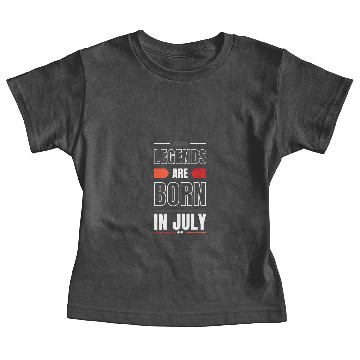 Discover LEGENDS ARE BORN IN JULY Baby Tees