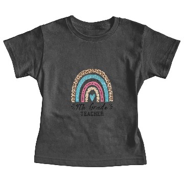Discover 4th grade teacher rainbow teach love inspire lead Baby Tees