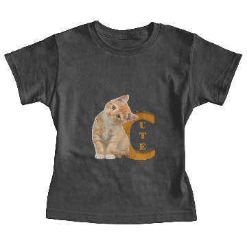 Discover International Cat Day - Cute Cat - Monogram (C) Baby Tees