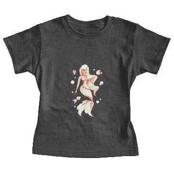 Discover beige mermaid Baby Tees