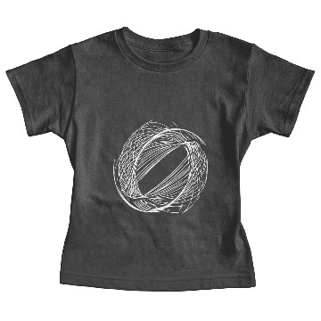 Discover Geometric Circle Lines Baby Tees