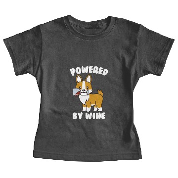 Discover Corgi Powered By Wine Baby Tees