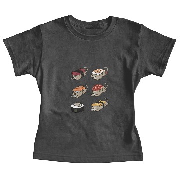 Discover Devon Rex Cat Japanese Sushi Baby Tees