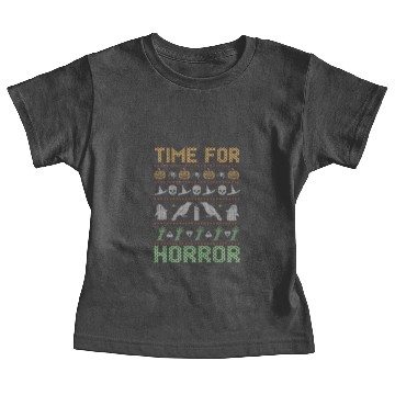 Discover Stitch Pattern Horror Creatures Halloween Baby Tees