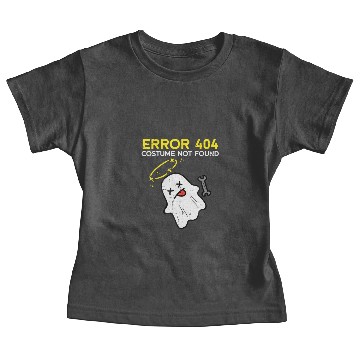 Discover Error 404 Costume Not Found Ghost Funny Halloween Baby Tees