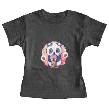 Discover Panda Bear Boba Milk Tea Funny Bubble Tea Lovers Baby Tees