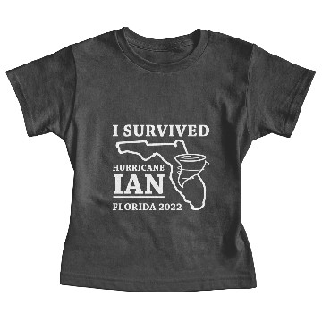 Discover I Survived Hurricane Ian Baby Tees
