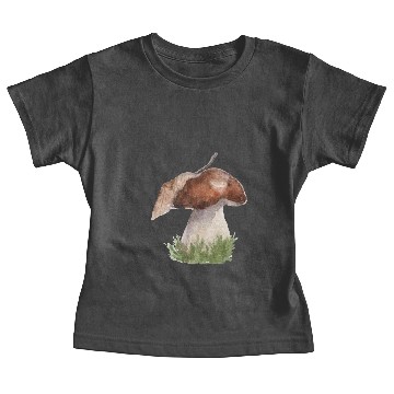 Discover Mushroom with leaf Baby Tees