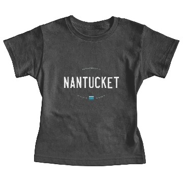 Discover Nantucket Beach Waves Baby Tees