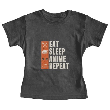 Discover eat sleep anime repeat Baby Tees