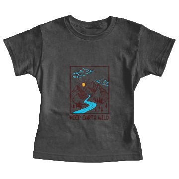 Discover Keep Earth Wild Climate Change Global Warming Baby Tees