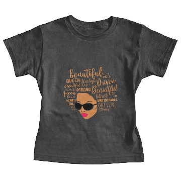 Discover Black Queen Affirmation Afro Baby Tees