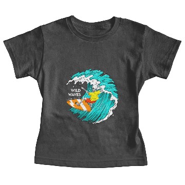 Discover Surfing Skeleton Baby Tees