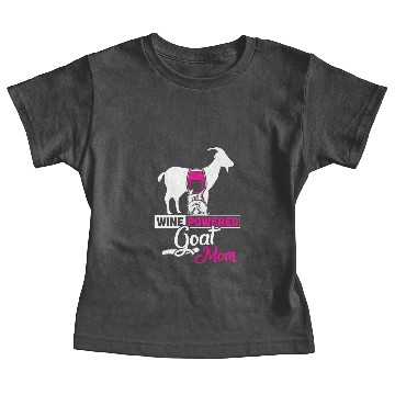 Discover Wine Powered Goat Mom Baby Tees