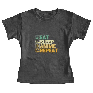 Discover Eat Sleep Anime Repeat Baby Tees