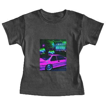 Discover Vaporwave Car Synthwave City Baby Tees