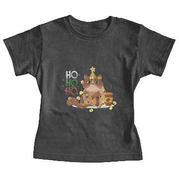 Discover Christmas Funny HO HO HO Cat! Baby Tees