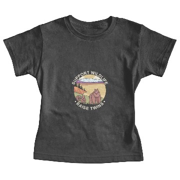Discover Support Wildlife Raise Twins Future Mom Dad Bears Baby Tees