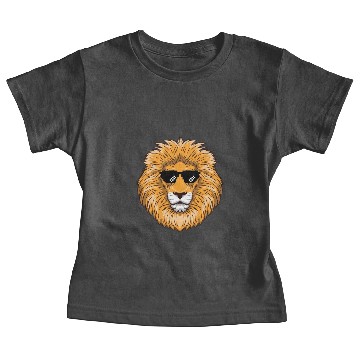 Discover Lion Head With Pixelated thug life Sunglasses Baby Tees