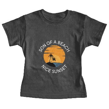 Discover Black yellow Blue White Simple Beach Baby Tees